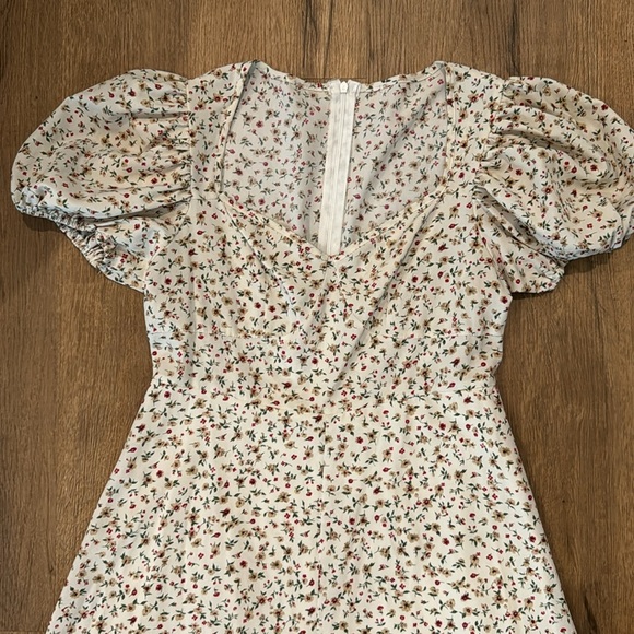 Shein Cream Floral Maxi Dress - Picture 2 of 5